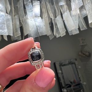 REAL DAVID YURMAN RING BLACK ORCHID AND DIAMONDS.